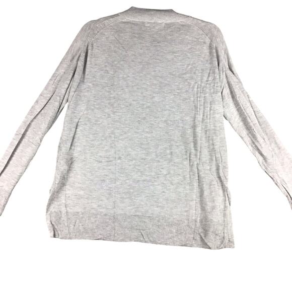 Chelsea 28 Women’s XS Oversized V-Neck Sweater Hi-Low Hem Gray Cashmere Blend - Picture 3 of 10